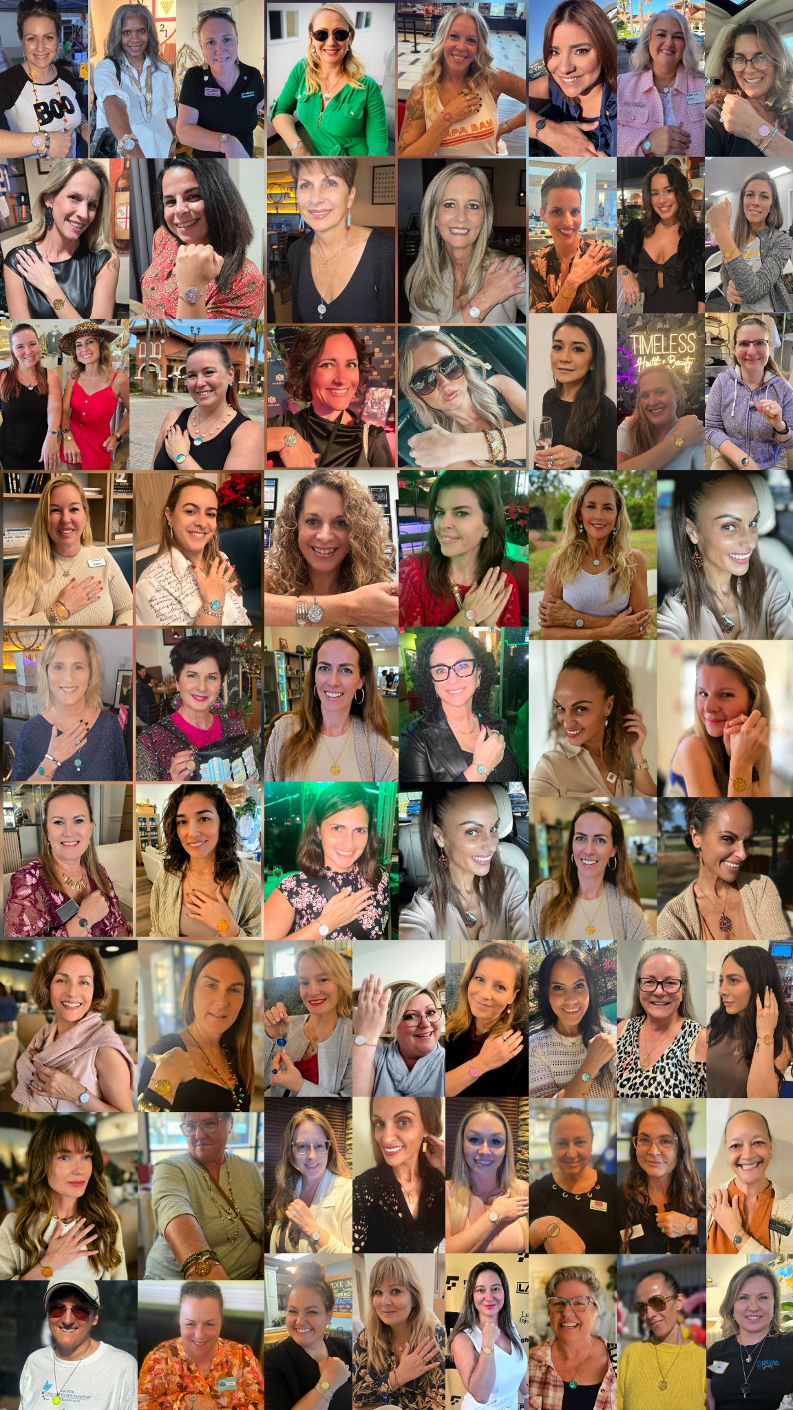 Coastify customers wearing smart jewelry