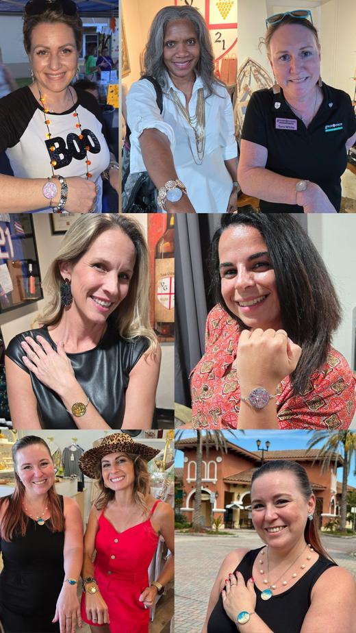 Coastify customer wearing a smart bracelet