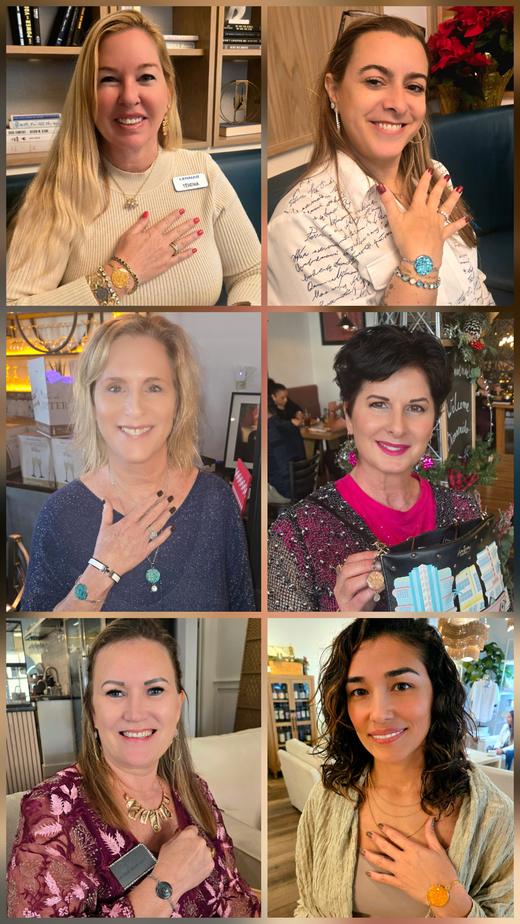 Coastify customer at an event wearing smart jewelry