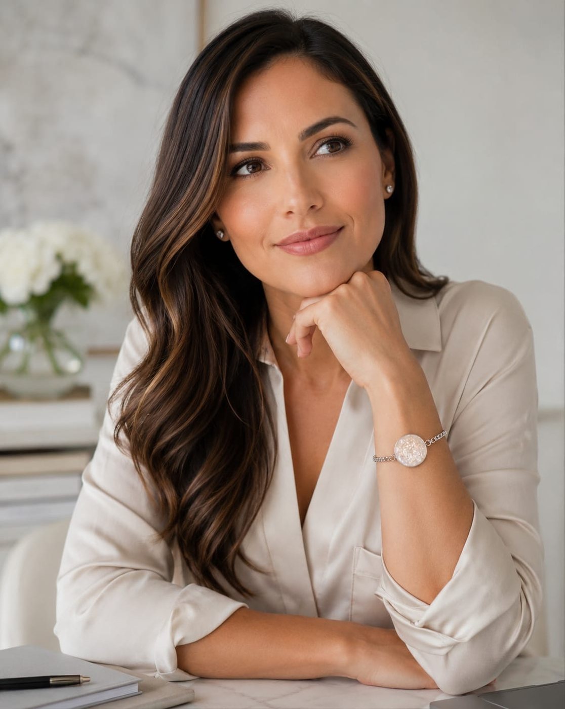 Professional woman wearing Coastify bracelet