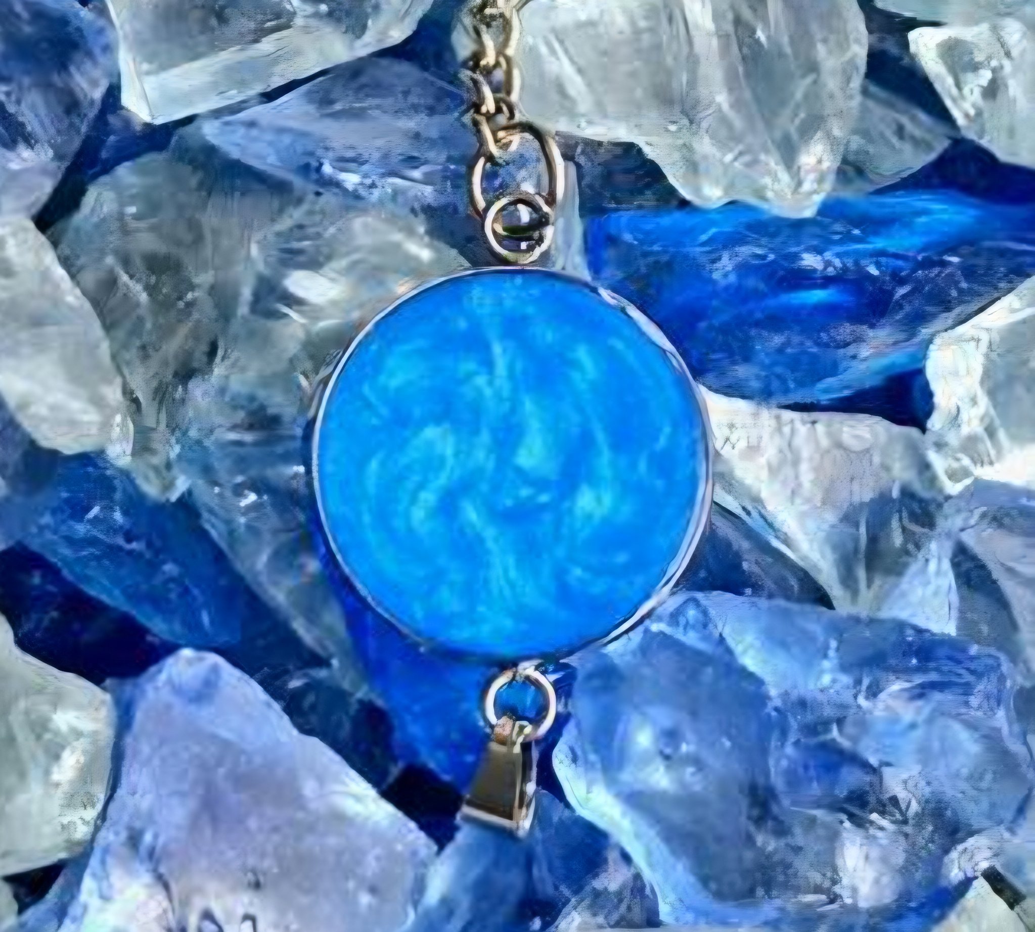 Ocean Blue Keychain